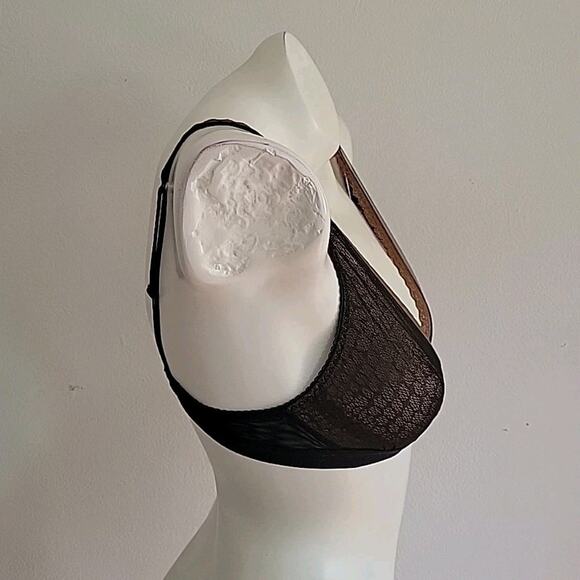 Cosabella Cleope Soft Mesh Bralette Small Petite NEW Bronze Black Designer - Picture 3 of 9